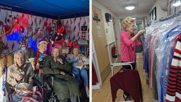 Autumn calls for a trip out and clothes party at The Beeches care home